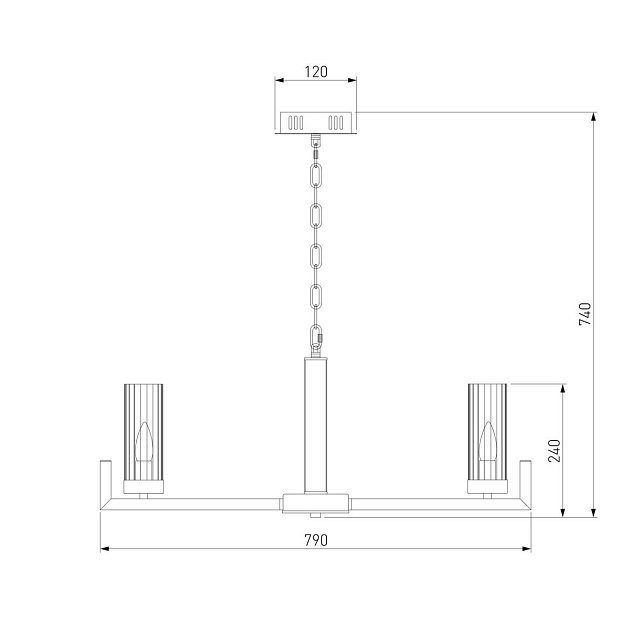 Подвесная люстра Eurosvet Arganie 60133/8 латунь изображение 2 Подвесная люстра Eurosvet Arganie 60133/8 латунь Фото № 2