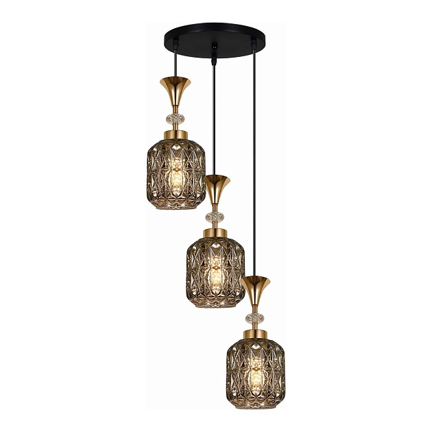 Подвесная люстра Reluce 02003-0.9-03 Smoke изображение 1 Подвесная люстра Reluce 02003-0.9-03 Smoke Фото № 1