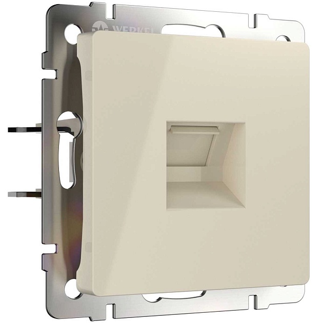 Телефонная розетка Werkel RJ11 слоновая кость W1182003 4690389155888 Фото № 1