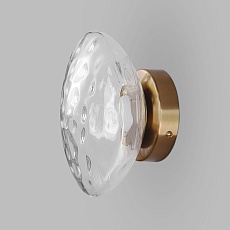 Настенный светодиодный светильник Eurosvet Ripple 50389/1 LED латунь 2