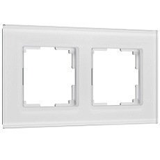 Рамка Werkel Senso на 2 поста белый стекло soft-touch W0023101 4690389200359