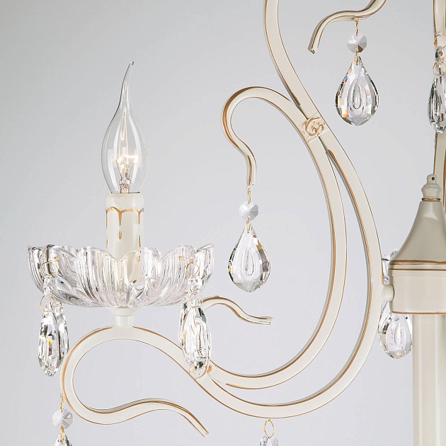 Торшер Eurosvet 12205/3F белый Strotskis Фото № 3