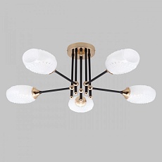 Потолочная люстра IMEX MD.4144-5-S-BK+FGD