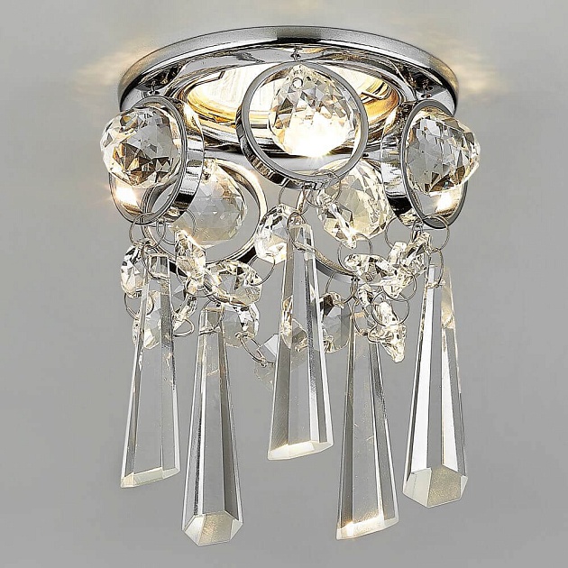 Встраиваемый светильник Ambrella light Crystal K2222 CH/CL изображение 2 Встраиваемый светильник Ambrella light Crystal K2222 CH/CL Фото № 2