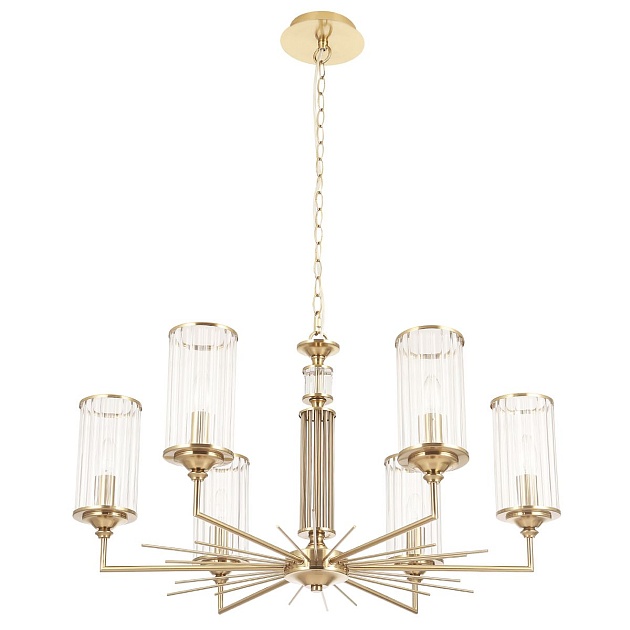 Подвесная люстра Crystal Lux Gloria SP6 Brass Фото № 4