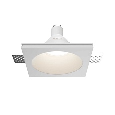 Встраиваемый светильник Maytoni Technical Downlight Gyps Modern DL129-GU10-01-W