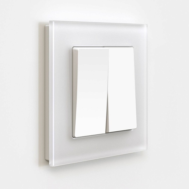 Выключатель двухклавишный Werkel белый матовый W1120061 4690389184611 изображение 2 Выключатель двухклавишный Werkel белый матовый W1120061 4690389184611 Фото № 2