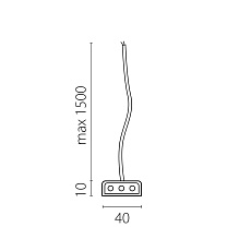 Подвод питания к 456ххх (1,5м) Trito Lightstar 456003 2