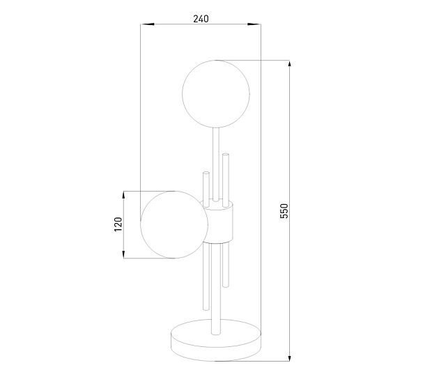 Настольная лампа Eurosvet Volver 01383/2 латунь изображение 2 Настольная лампа Eurosvet Volver 01383/2 латунь Фото № 2