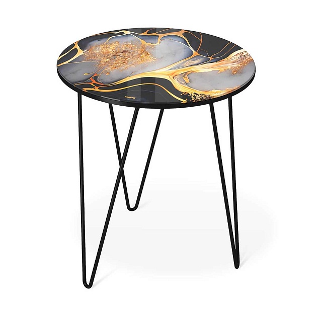 Журнальный стол Sheffilton SHT-CT27 черный алмаз/черный муар 4007482109 Фото № 1