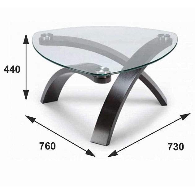 Журнальный стол Мебелик Гурон 3 000482 изображение 3 Журнальный стол Мебелик Гурон 3 000482 Фото № 3