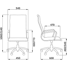 Офисное кресло AksHome Elegance белый, экокожа 69495 1