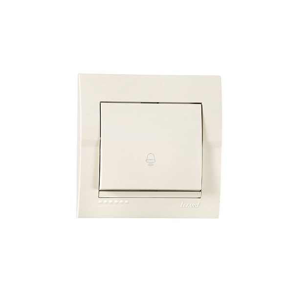 Кнопка звонка Lezard Deriy кремовый 702-0303-103 Фото № 1