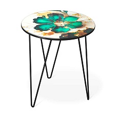 Журнальный стол Sheffilton SHT-CT27 малахитово зеленый/черный муар 4007482110