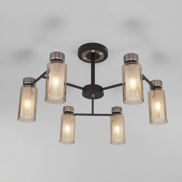 Потолочная люстра Eurosvet Amado 70115/6 черный Фото № 1