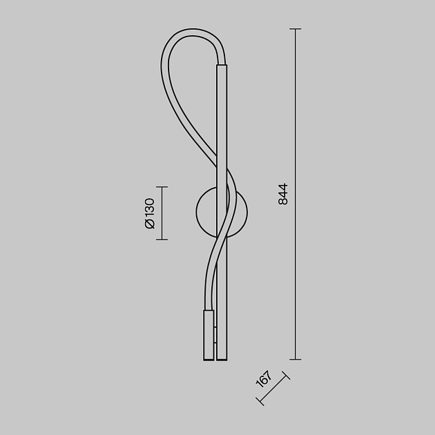 Настенный светильник Maytoni Tau MOD166WL-L12G3K Фото № 2