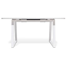 Кухонный стол Sheffilton SHT-T40/130-160 белый глянцевый/белый 5557229201 5