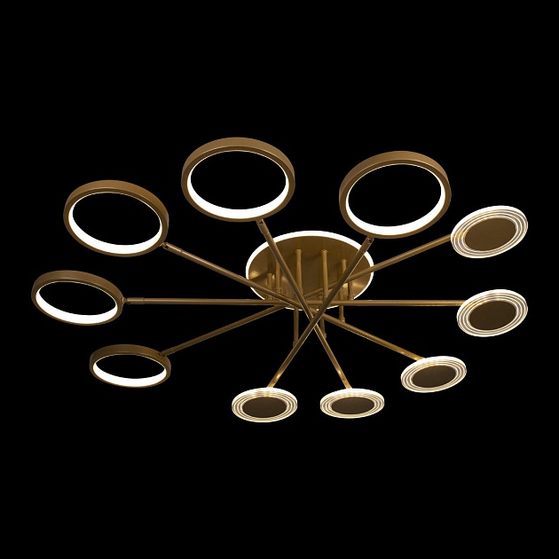 Потолочная светодиодная люстра Loft IT Megan 10164M Gold Фото № 2