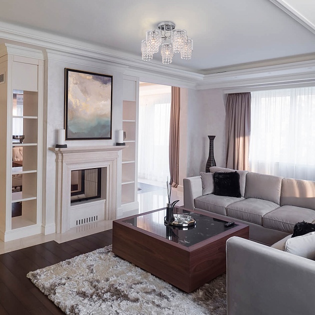 Потолочный светильник Eurosvet 30137/5 хром Фото № 5