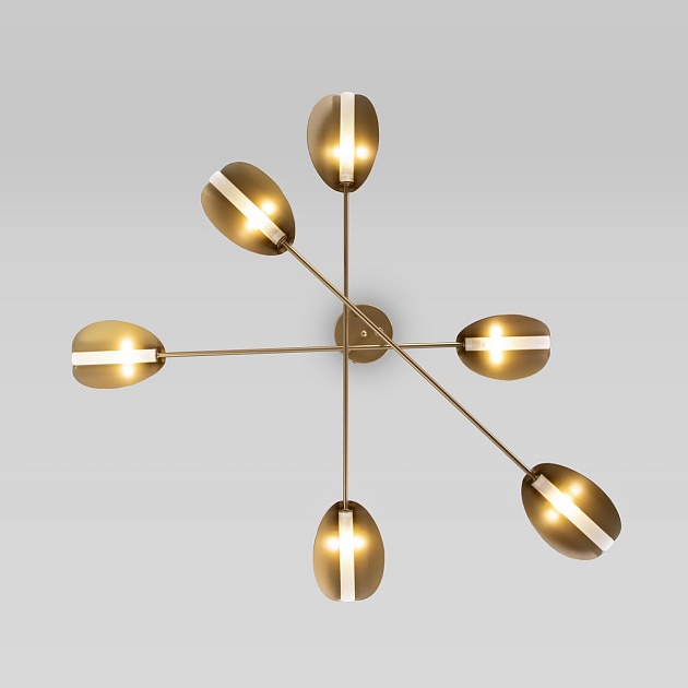 Потолочная люстра Eurosvet Grazia 70148/6 золото изображение 4 Потолочная люстра Eurosvet Grazia 70148/6 золото Фото № 4