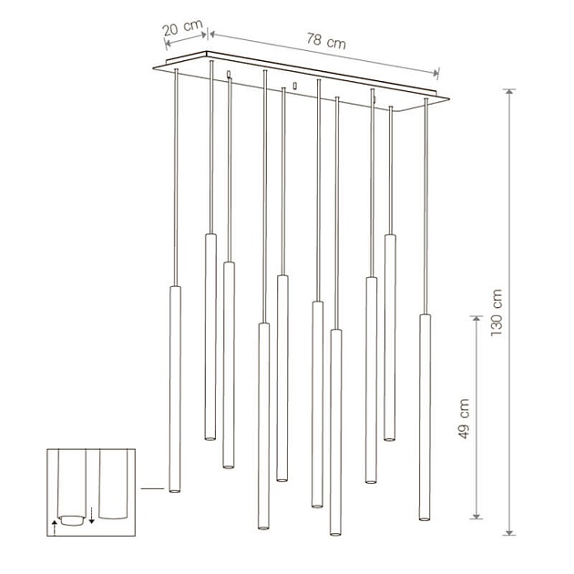 Подвесная люстра Nowodvorski Laser 8922 Фото № 2