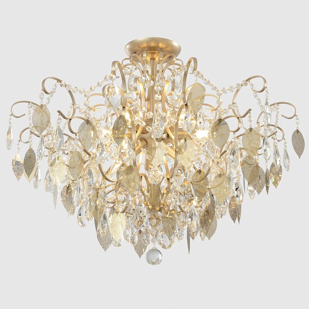 Потолочная люстра Crystal Lux Esmiralda PL9 Gold изображение 5 Потолочная люстра Crystal Lux Esmiralda PL9 Gold Фото № 5