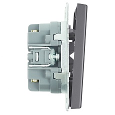 Переключатель перекрестный 2-клавишный (механизм), STEKKER, 250В, 10А, серия Эмили, RSW10-5111-10, платиново-серый, soft touch 50166 5