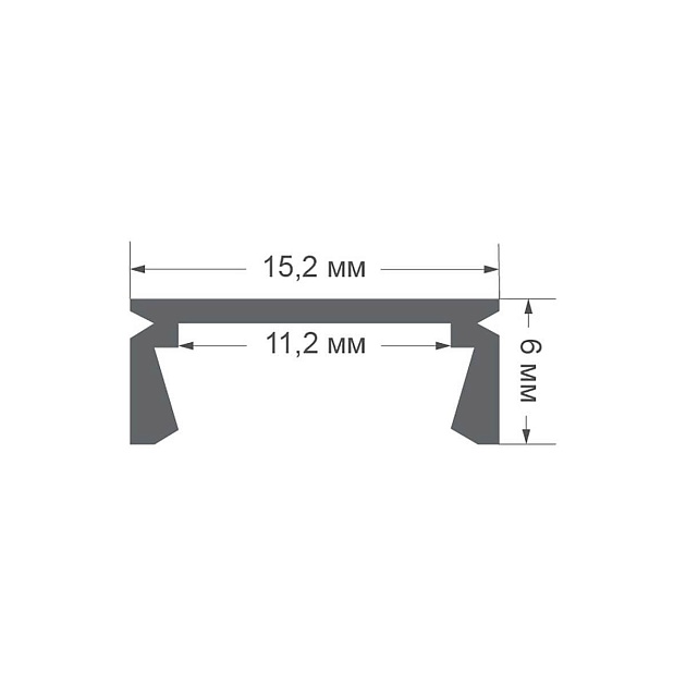 Профиль накладной черный 2м. Apeyron 08-01-01Ч Фото № 2