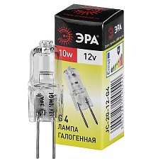 Лампа галогенная ЭРА G4 10W 2700K прозрачная G4-JC-10W-12V C0027367 1