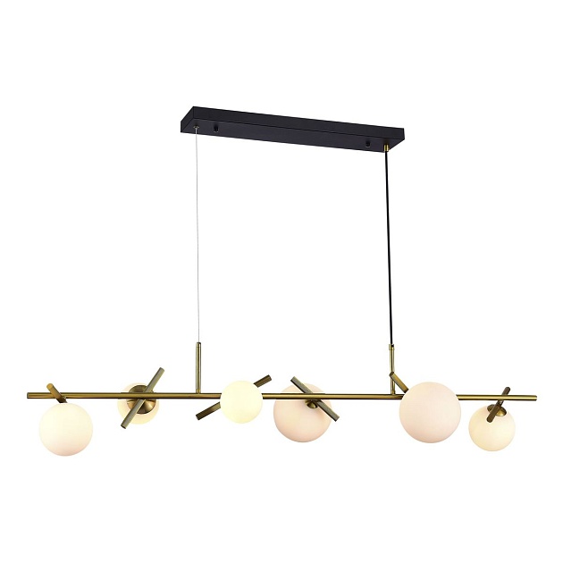 Подвесная люстра iLamp Golden 2134-6L BR+MBK Фото № 1