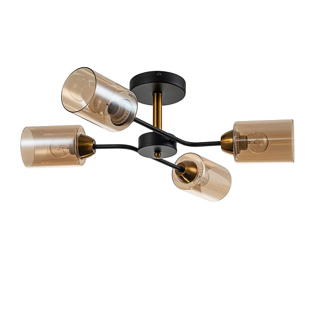 Потолочная люстра Escada Vertigo 1131/4P Black/Gold Фото № 1