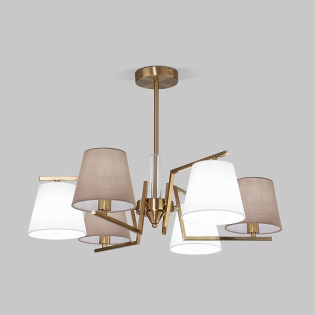 Потолочная люстра Eurosvet Ozark 60149/6 латунь изображение 1 Потолочная люстра Eurosvet Ozark 60149/6 латунь Фото № 1