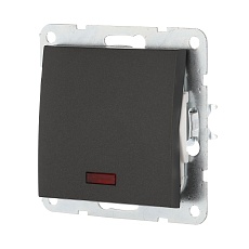 Выключатель LK Studio 1-кл., c индикатором (схема 1L) 16 A, 250 B (черный бархат) LK60 860208-1 2