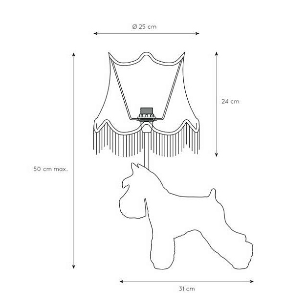 Настольная лампа Lucide Extravaganza Filou 10504/81/30 Фото № 2