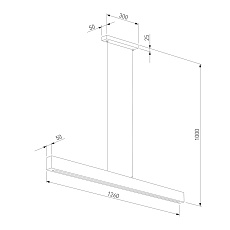 Подвесной светодиодный светильник TK Lighting 1448 Teo 1