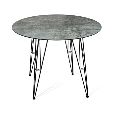 Кухонный стол Sheffilton SHT-TU10/ТT27-1 90 пластик HPL черный/бостон темный 5209750101