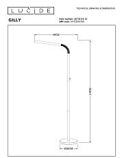 Торшер Lucide Gilly 36712/04/31 1