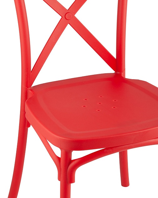 Кухонный стул Stool Group Кроссбэк пластиковый красный Y030 red Фото № 2
