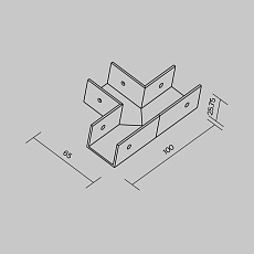 Коннектор T-образный Maytoni Elasity IP O-TR001-TC 1