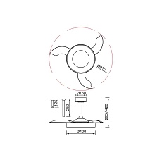 Люстра-вентилятор Mantra NISEKO FAN S 9064 1