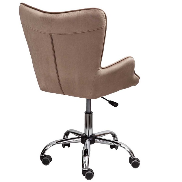 Поворотное кресло AksHome Bella бежевый, велюр 73319 Фото № 7