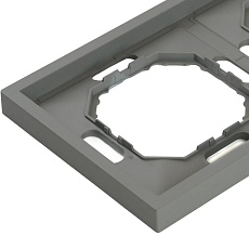 Рамка STEKKER, PFR00-5002-10 2-местная, серия Эмили, платиново-серый, soft touch 49963 3