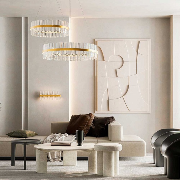 Подвесная светодиодная люстра Maytoni Mirage MOD173PL-L45BS3K Фото № 10