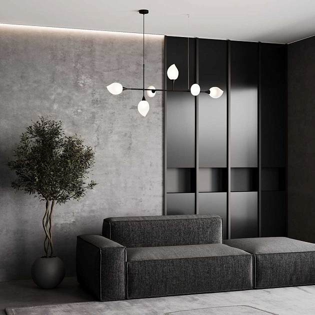 Подвесная люстра Eurosvet Sinki 30188/6 черный Фото № 2