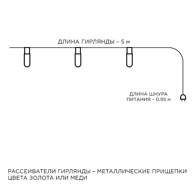Гирлянда светодиодная Apeyron прищепка 15-60 изображение 6 Гирлянда светодиодная Apeyron прищепка 15-60 Фото № 6
