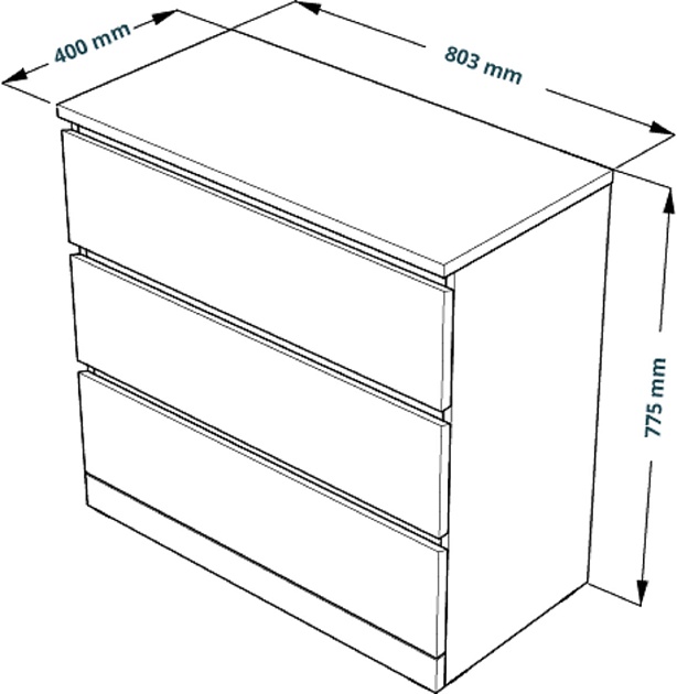 Комод Шведский Стандарт VÄRMA 3 S00210 Фото № 4