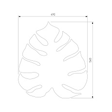 Настенный светильник TK Lighting 6435 Monstera 1