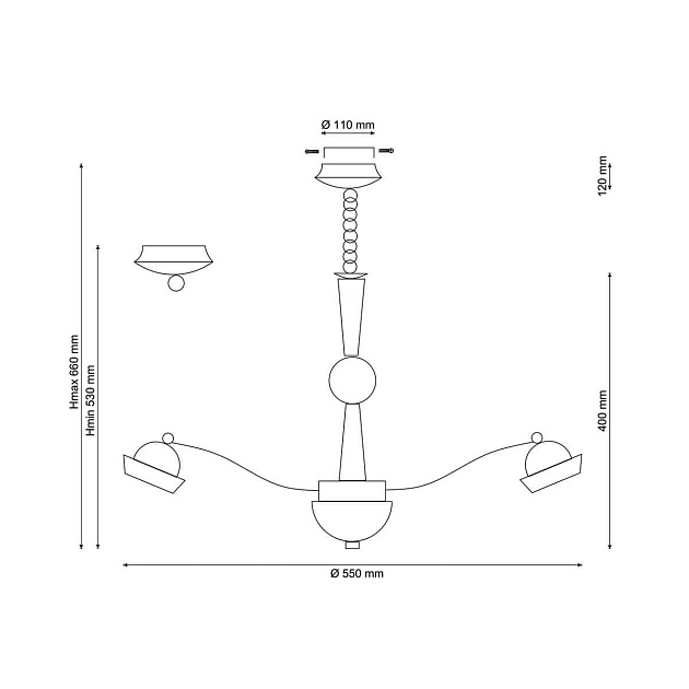 Подвесная люстра Lucia Tucci Natura 067.6 LED Фото № 2
