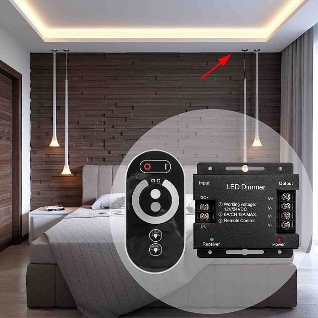 Диммер Apeyron с пультом 12/24V 04-31 изображение 13 Диммер Apeyron с пультом 12/24V 04-31 Фото № 13