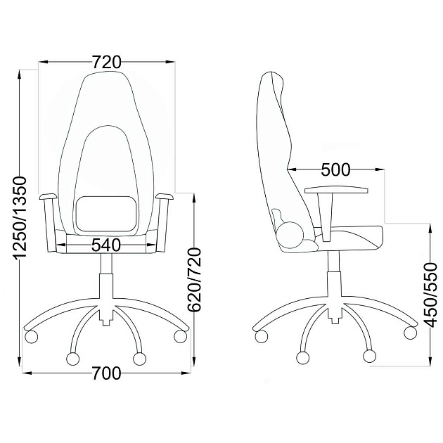 Игровое кресло AksHome Bolid черный, экокожа 80349 Фото № 2